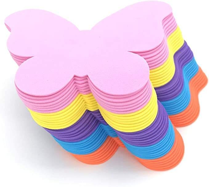 Butterfly Shape Foam DIY Craft Set for Valentine Mother's Day Party Decorations for Paper Crafts