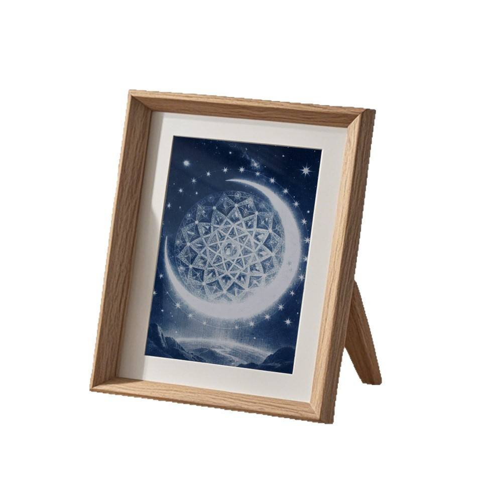 Cross-border A5 Star Moon Blue Printing Cyanotype Creative Gift Set DIY Handmade Photo Paper Romantic Model DIY Kit