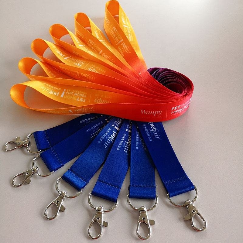 Neck Strap Id Badge Card Holder Lanyards With Logo Custom Polyester Lanyard