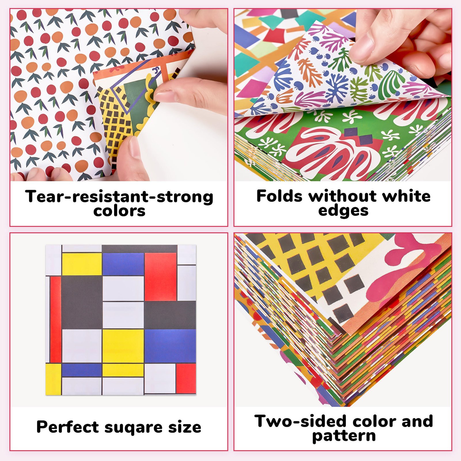 Joycat Creative DIY Origami Paper Kit for Kids, Educational Kindergarten Handmade Folding Paper Set, Arts and Crafts