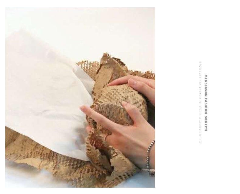Wholesale Eco-friendly 100% Recyclable Honeycomb Kraft Craft Paper Protective Gift Wrap Grid Paper Kraft Paper