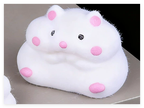 Cute Hamster Squeeze Toy with PU Material for Stress Relief Venting Welcome Gifts & Tradeshow Giveaways