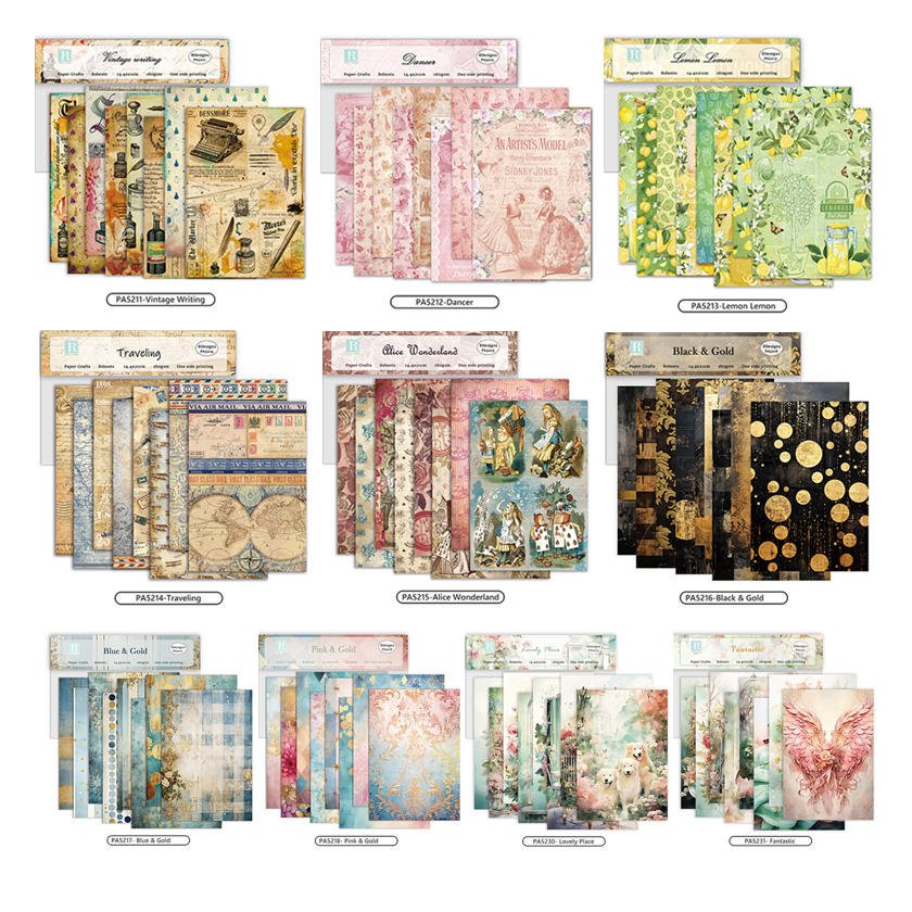 Paper Craft Junk Journal Decoupage Scrapbooking Creative Cardmaking A5 Cardstock DIY Paper Material