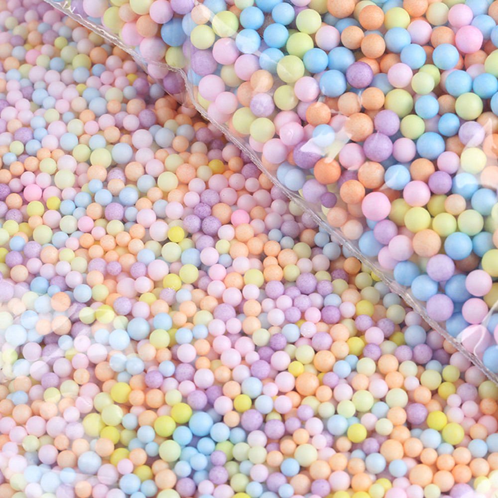 Foam Balls Assorted Mixed Color Craft Styrofoam Foam Balls for Making DIY Party Household School Decoration Approx 2-3mm 4-6mm