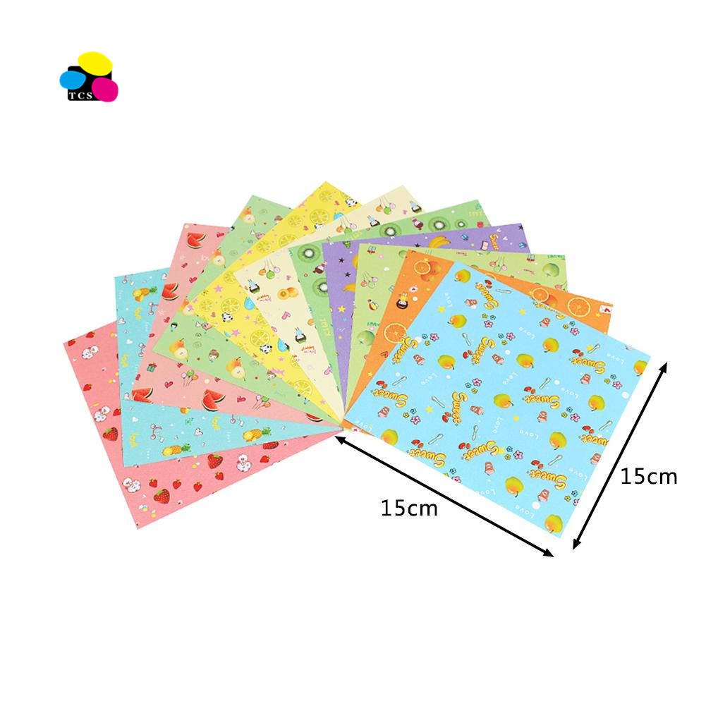 15cm Pattern Home Origami Paper Kids DIY Craft Paper Double Sided Creativity for Kids Origami New Year Xmas Gifts
