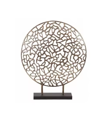 Trendy Modern Metal Crafts Handmade Table Top Centerpiece Sculpture Perfectly Designed Tableware Sculptures Hot Selling