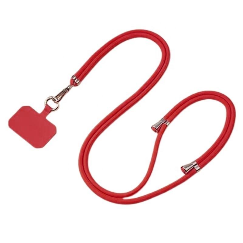 Universal Retractable Adjustable Polyester Mobile Phone Lanyard with Strong Durable Hook Long Crossbody Neck Anti-Loss Design