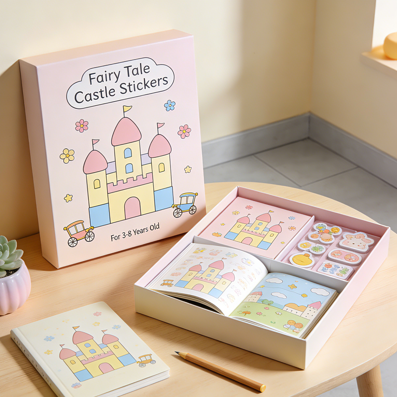 Children's Handmade Cardboard Origami Set-Fun Educational Paper Origami Toys with Customizable DIY Materials Box (Carton Theme)