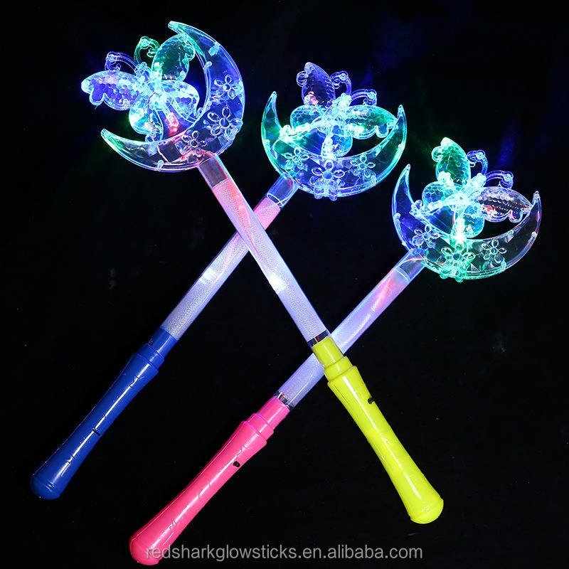 Light up the Magic Star Crystal Stick Hot Sale Kids Lighting Toys Led Light up Bobo Balloon Party Carnival Promotional Gifts
