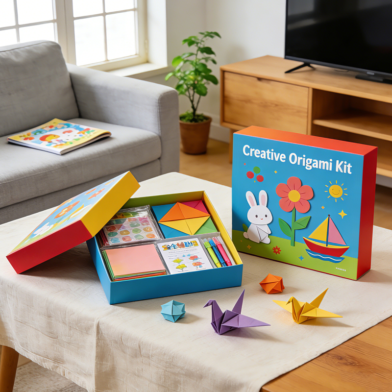 Fun Easy Educational Origami Book for 4-6Y Kids Colorful Paper Animal Craft Set Handmade Art Tutorial for Classroom & Home