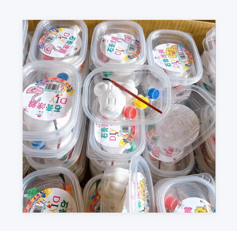 Promotional Toys Kids Arts and Crafts Painting Kit DIY Doll Toys Educational GiftCeramics Plaster Painting Set Kids Toys