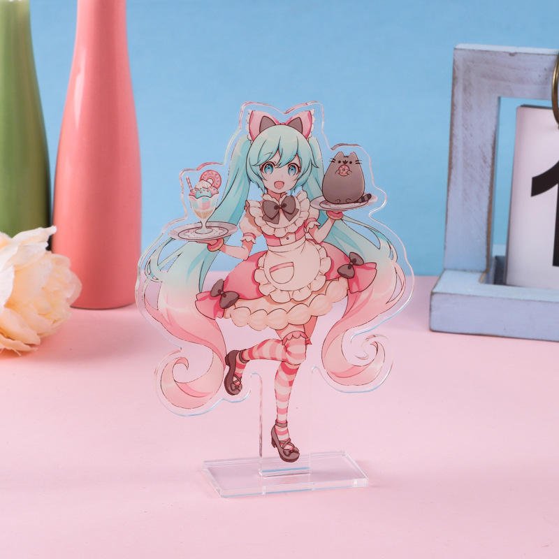 Custom Acrylic Standee Display Clear Stand Cartoon Figure Acrylic Standee Anime Plastic Key Chain Acrylic Keychain