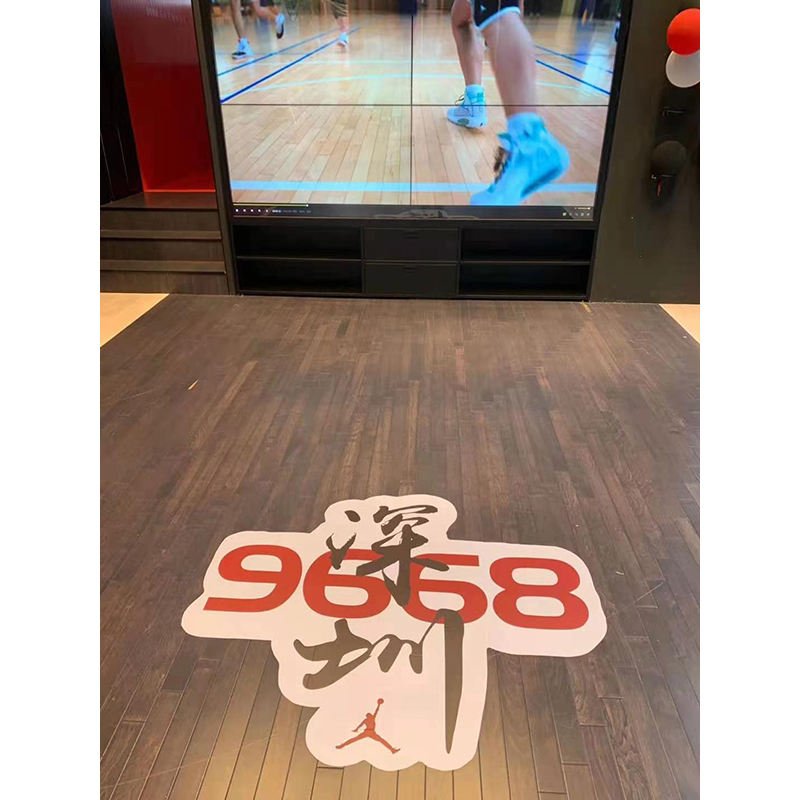Custom Printing Anti Slip Sticker Decals Basketball Court Gym Floor Decals Home Decoration PVC Vinyl Sticker Decorative Sticker