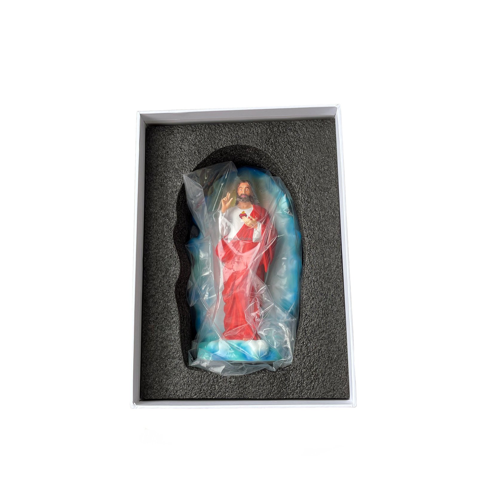 Handmade 3D Jesus Resin Figurine Polyresin Crafts for Religious Home Decoration and Great Gifts for Indoor Usage