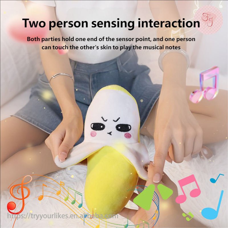 EPT Plush Fruit-Sensing Rhythm Piano Cute Body Induction Music Vegetables Sensory Dolls 0-24 Months 2026 New Arrival Promotional