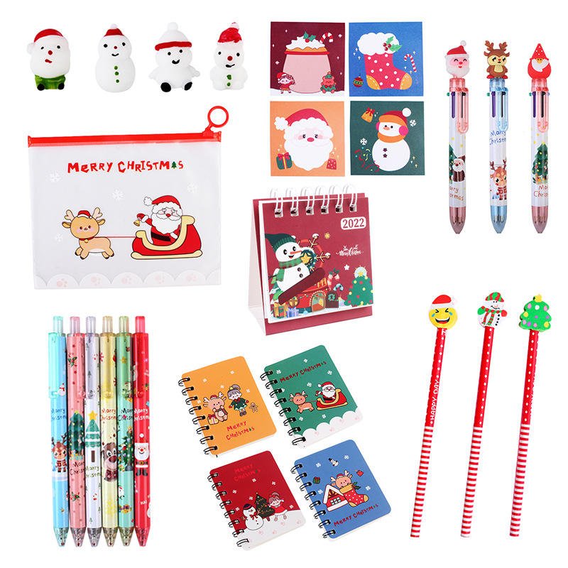 Creative Christmas Gift Package Children's Holiday Gifts Primary School Students' Christmas Gift Stationery Set Pencil Case