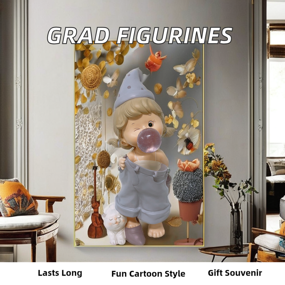 Custom Artistic Polyresin Graduation Figurines Eco-Friendly Christmas Souvenir Resin Craft Figure Style