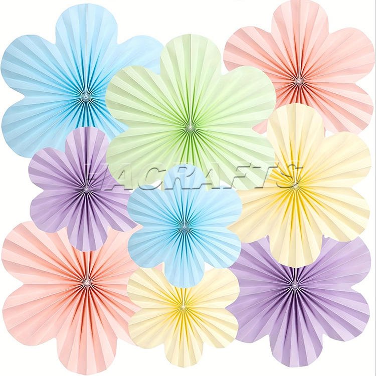 Factory Supplied Paper Flowers Decorations for Wall Paper Fans Classroom Decoration Paper Floral Backdrop Decoration