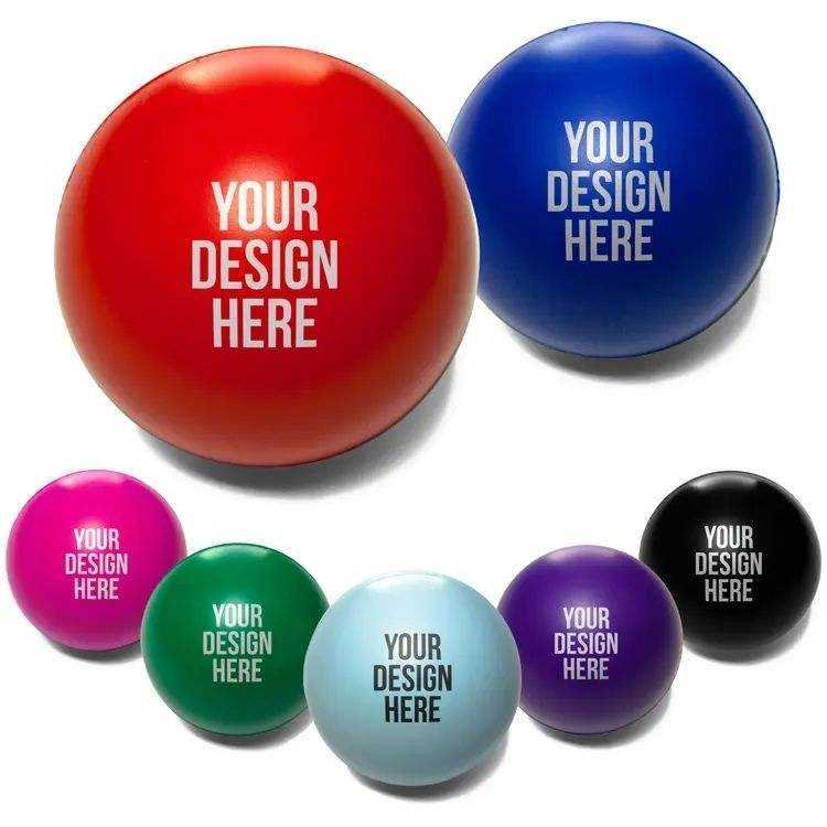 Custom Stress Ball Marketing Promotional Gift Toy PU Stress Ball Custom logo Personalized Custom PU Foam Soft Stress Ball