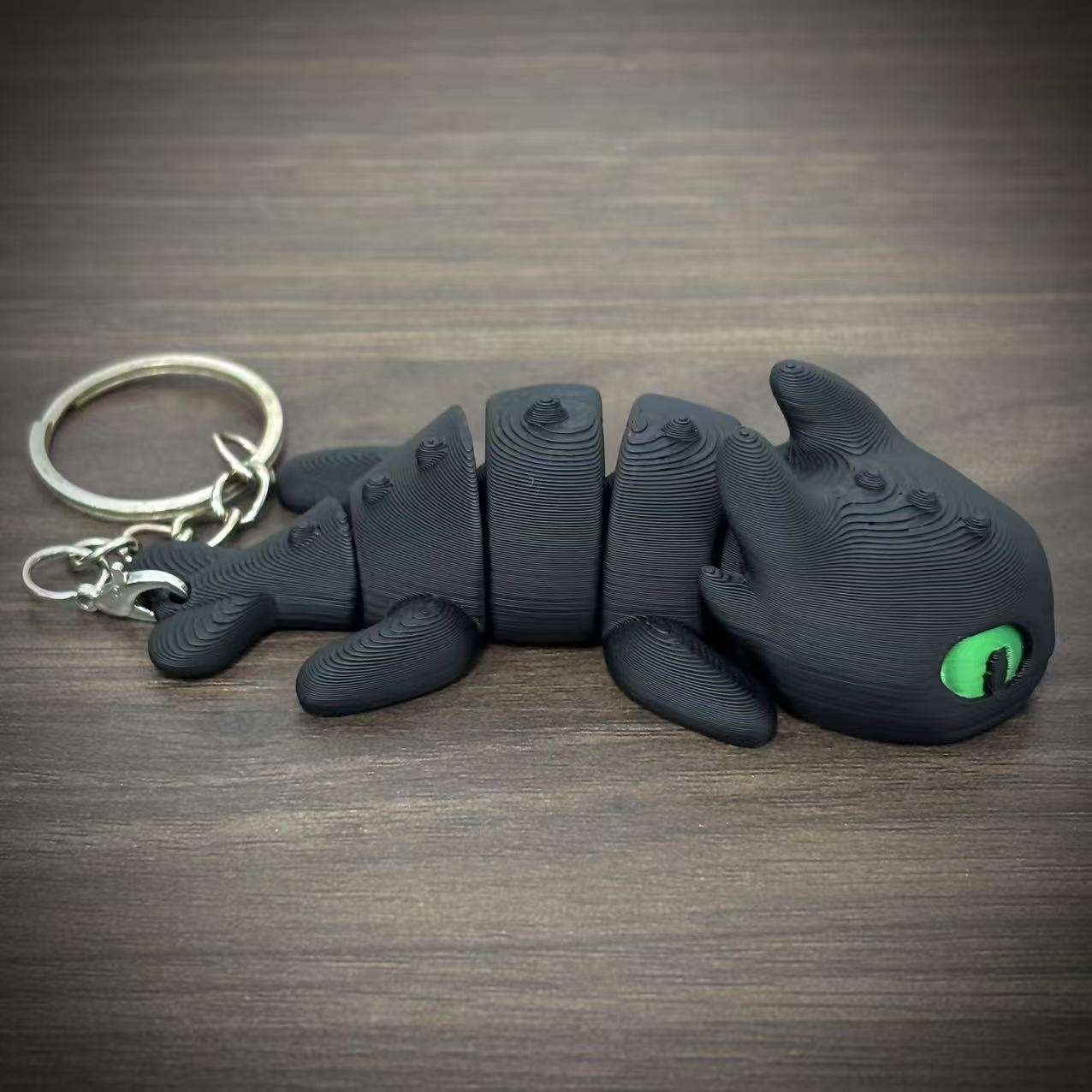 Best-selling Cartoon Dragon Taming Master PVC Plastic Joint Movable Toothless Light Evil Spirit Key Chain Can Be Hung on the Bag