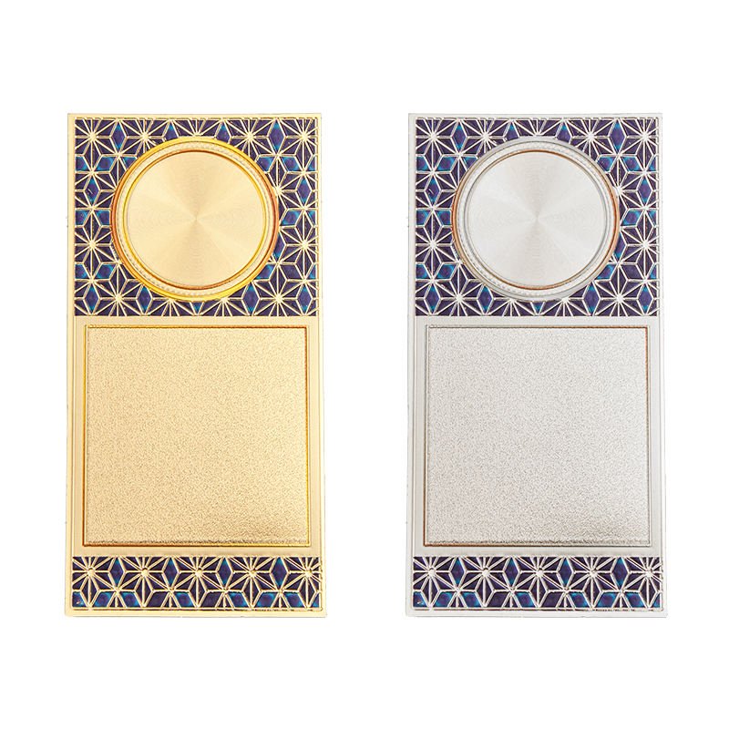 JINZUN Trophy Factory Selling Luxury Gold Foil Stickers for Awards Decoration Unique Design Pattern Blank Golden Foil Sticker