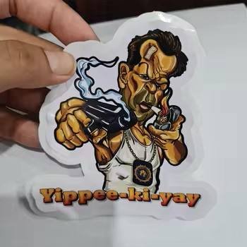 Durable Eco UV-Safe Vinyl Decorative Stickers Personalized Cartoon Style for Business Branding