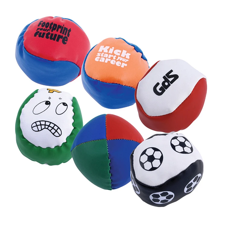 Factory Wholesales Promotion PVC PU Leather Custom Logo Print Unisex Sports Toy Juggling Kick Ball for Kids & Adults