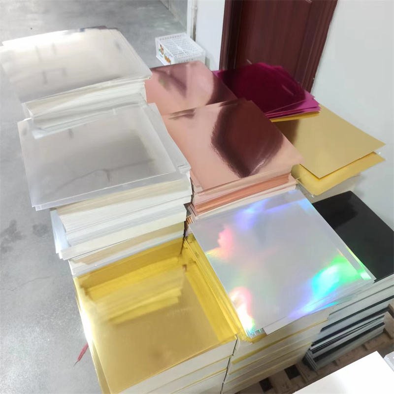 Metallic Cardstock Iridescent Mirror Paper Thick Card Stock Paper for Crafts Card Making Party Decoration Scrapbook Supplies