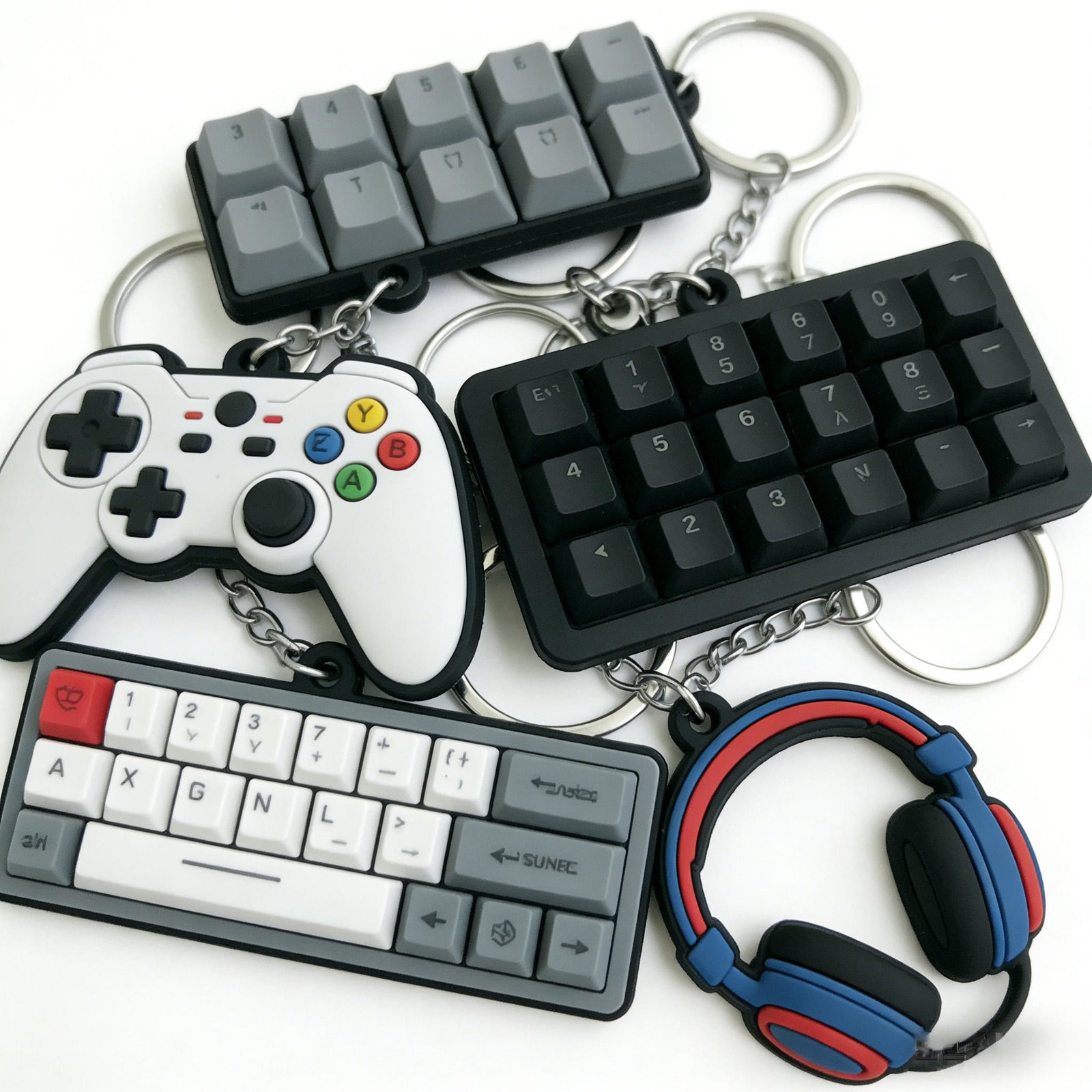 Custom Logo Flexible PVC Keychain-Non-Toxic Durable Eco-Friendly with Cartoon Design