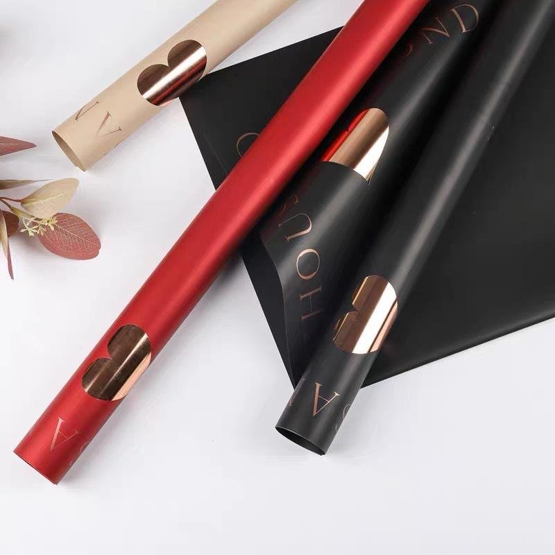 Single-Sided Waterproof Recyclable Floral Craft Paper 20 Sheets Bouquet Wrapping Paper for Florist Supplies Gift DIY Wedding