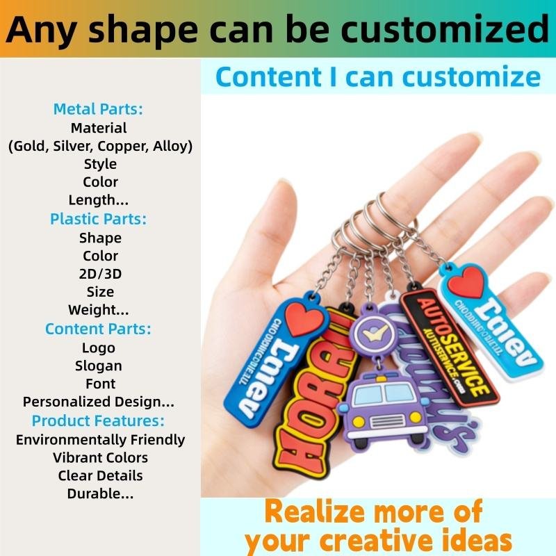 Custom Cartoon Anime Characters Wholesale 3D Sports Keychains Souvenirs Plastic PVC Keyring Pendant Rubber Key Chain