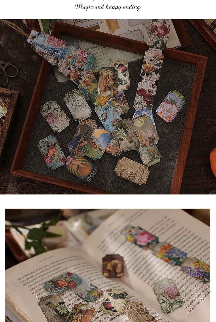 DIY Retro Material Paper DIY Vintage Scrapbook Decorative Paper Card Making Paper DIY Craft Journaling Supplies