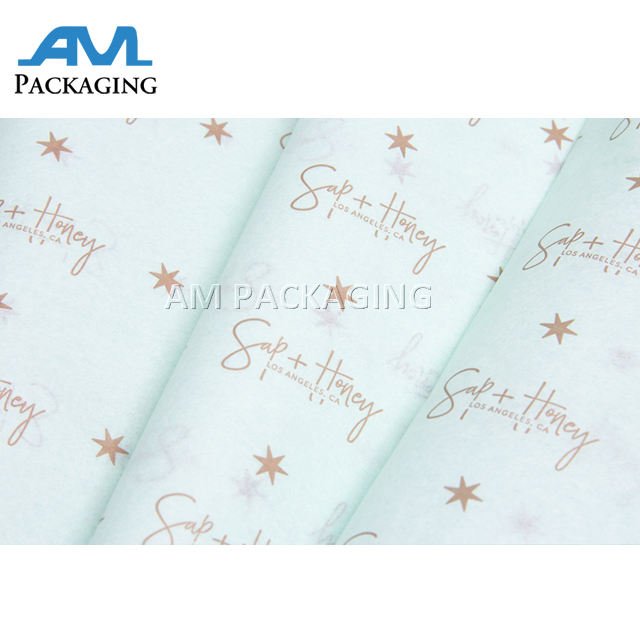 Coloured Customized Printed Logo Tissue Paper for Wrapping Clothes, Gifts, Arts and Crafts