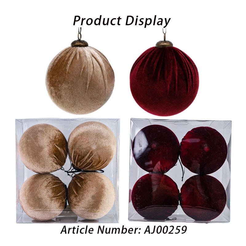 Wholesale Burgundy Beige Polyfoam Pleated Christmas Ball Hanging Ornaments for Xmas Tree Ball Holiday Party Gifts Decoration