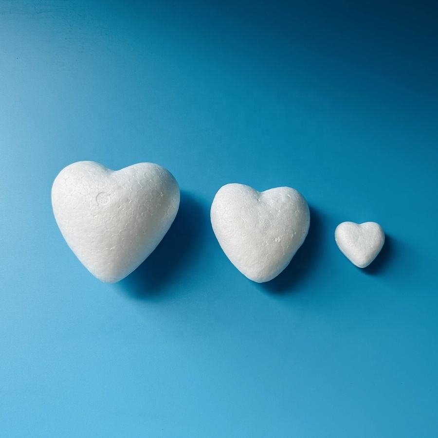 White Polystyrene Foam Ball Heart-Shaped DIY Christmas Party Home Decoration for Craft Gifts Supplies Neopoly Technology