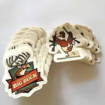 Durable Eco UV-Safe Vinyl Decorative Stickers Personalized Cartoon Style for Business Branding