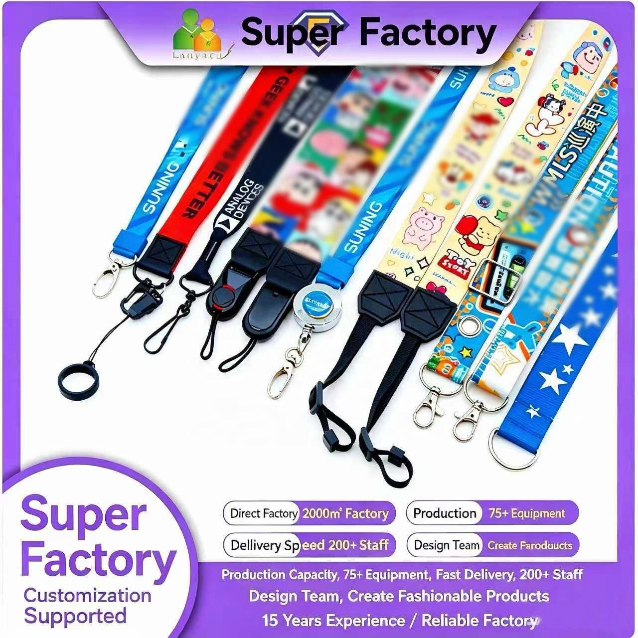 Professional Custom Lanyards Personalized Logo Polyester Lanyard