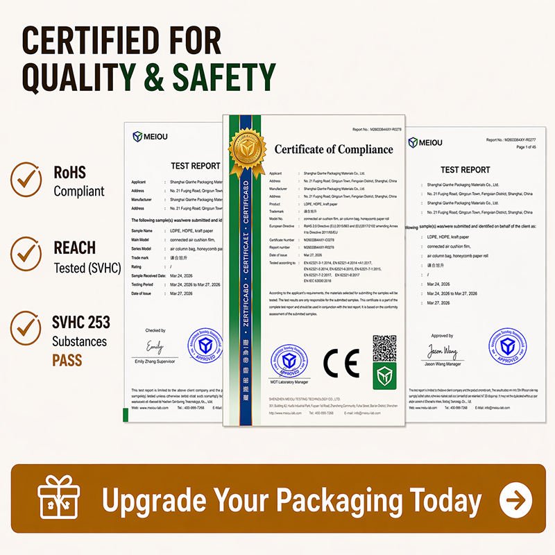 Honeycomb Paper Sleeve for Bottle and Fragile Product Protection, Kraft Paper Cushion Wrap