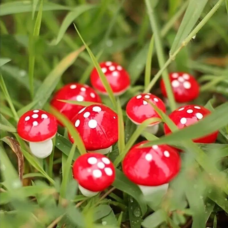 Small Mini Mushroom Bonsai Decoration Polyfoam Crafts for Garden Landscaping Artificial Landscape Ornaments