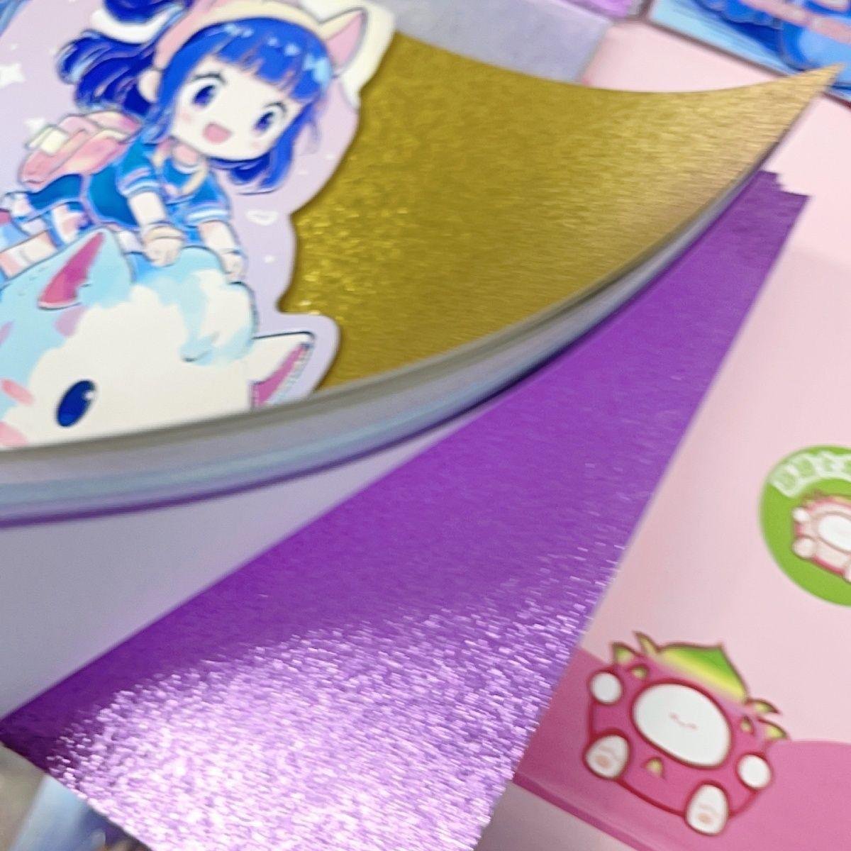 Eco Friendly Recycled Glitter Paper Sheets for DIY Craft Wrapping Greeting Cards Non Toxic Multi Size Wood Pulp