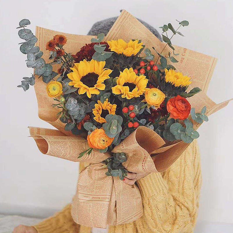 Kraft Tissue Paper for Art DIY Projects Weddings & Birthdays Floral Packing Bouquet Wrapping Wedding & Birthday Supplies