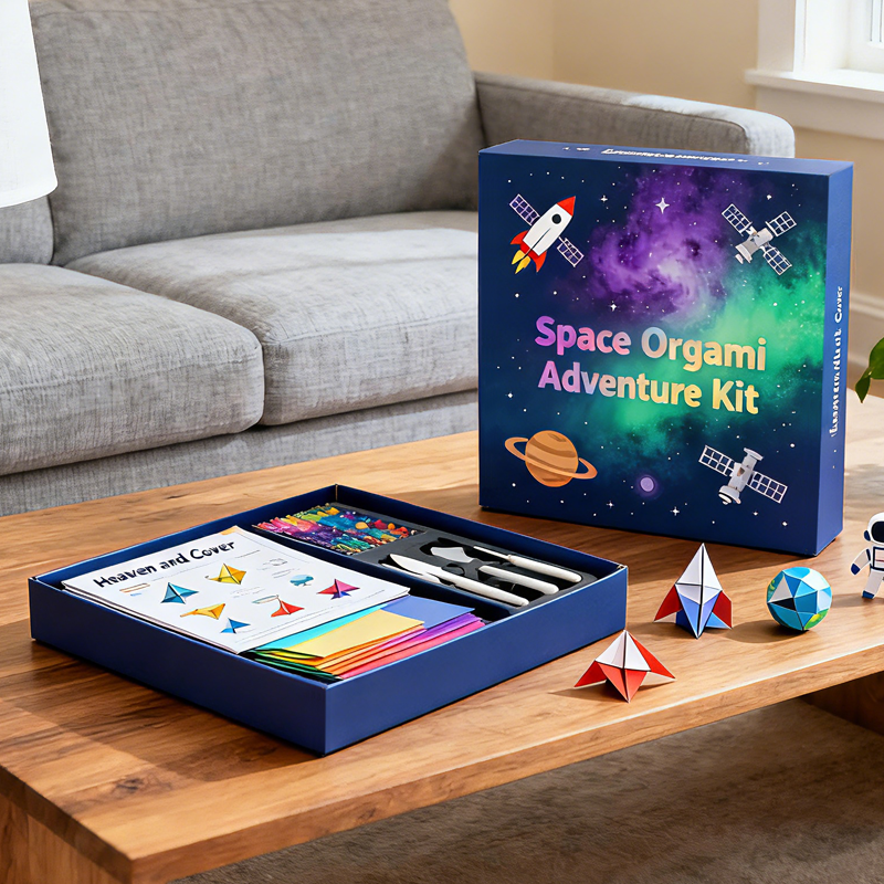 Fun Easy Educational Origami Book for 4-6Y Kids Colorful Paper Animal Craft Set Handmade Art Tutorial for Classroom & Home