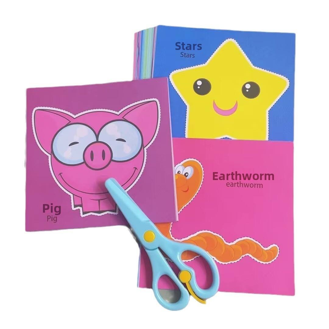 Bags 96 Sheets 48 Cartoon Animal Paper-Cut Color Printing Children's Creative Handmade DIY Kindergarten Zhejiang Nature Theme 14