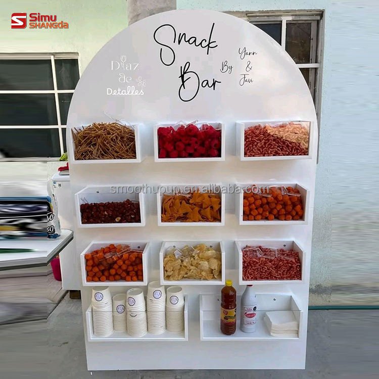 Birthday Party Decorations New Design Custom Wedding Supplies Arch Backdrop Snack Bar Candy Wall