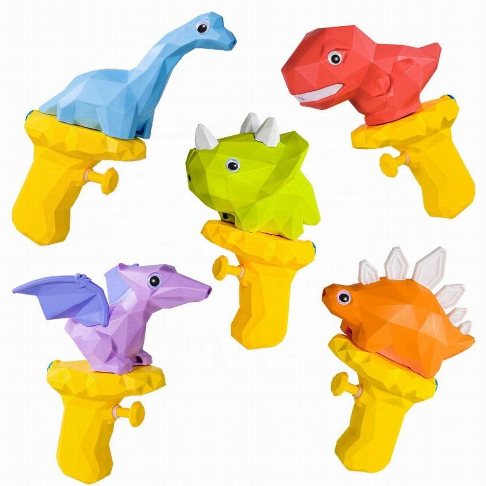 Promotion Kids Gift Portable Funny Cute Cartoon Plastic Mini 3D Dinosaur Small Animal Shape Water Gun Toys