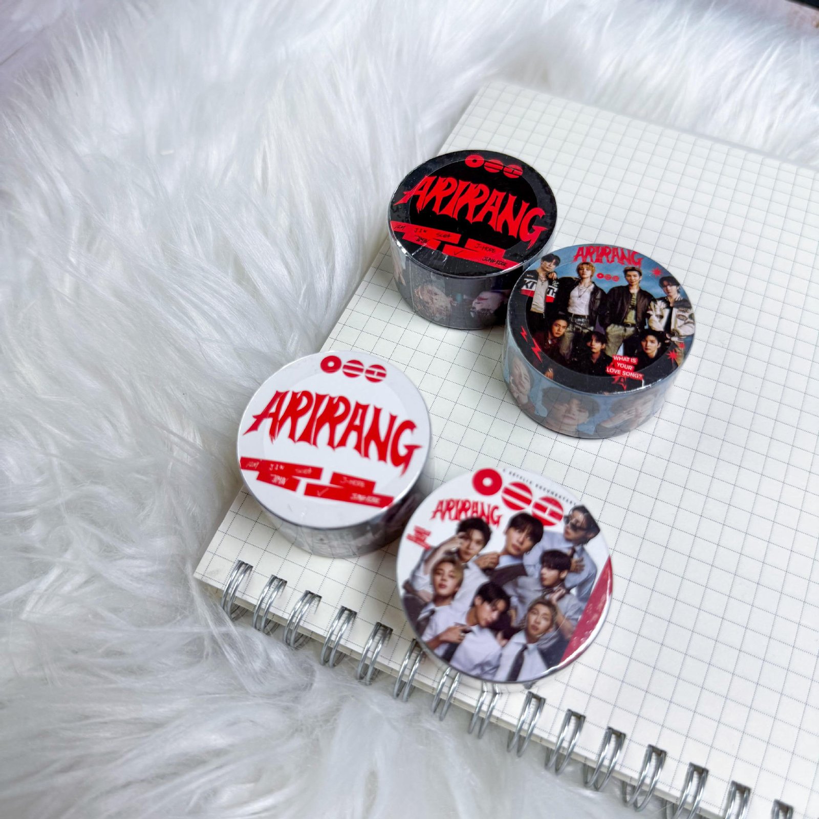 KPOP ARIRANG Photo Sticker Tape Set DIY Scrapbook Decorative Sticker JK JIN JIMIN SUGA V CORTIS Decal Sticker Pack Fans Gift