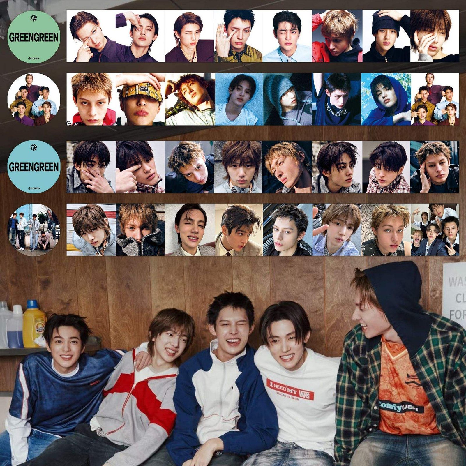 KPOP ARIRANG Photo Sticker Tape Set DIY Scrapbook Decorative Sticker JK JIN JIMIN SUGA V CORTIS Decal Sticker Pack Fans Gift