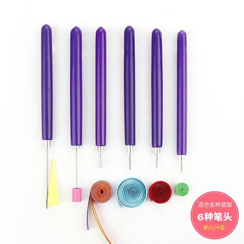 Wholesale Paper Quilling Pen Diy Craft Tools for Handcraft Paper Art 6 Pcs Per Set