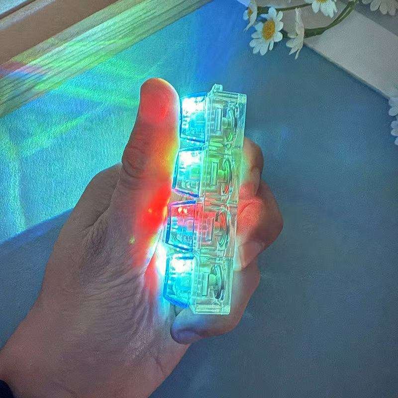 Novacross Plastic Squeezable Stress Relieving Toy Mechanical Keyboard Switch Creative Key Chain with Led Light Unisex