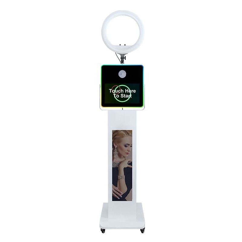15.6 Inch Metal Photo Booth Shell for Wedding Parties Selfie Advertising Touch Screen DSLR Camera KINGSUN HY-29LCD156PB